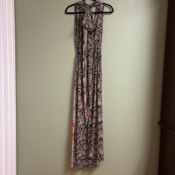 Karma Highway Womens Maxi Halter Dress Size *S Light Flowy Boho Hippie Festival - Picture 5 of 16